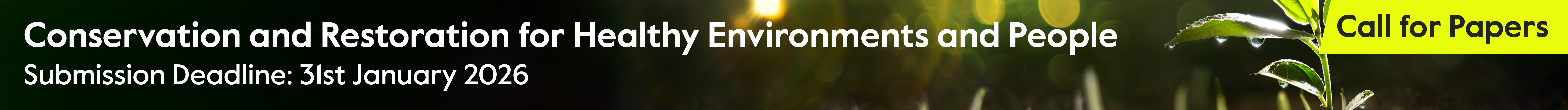 Ecological Restoration Call for Papers