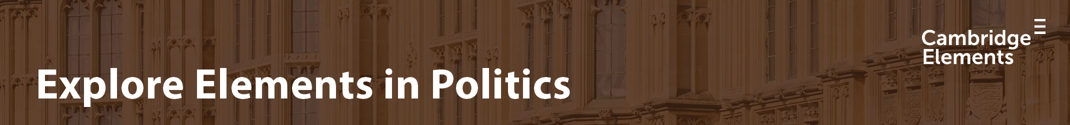 Explore Elements in Politics and International Relations