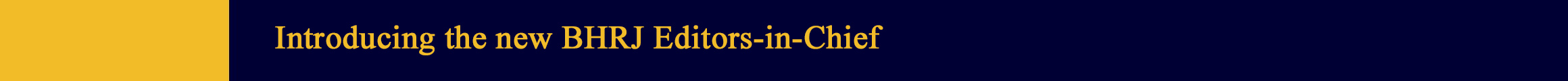 Announcing the new editorial team for BHRJ in 2026