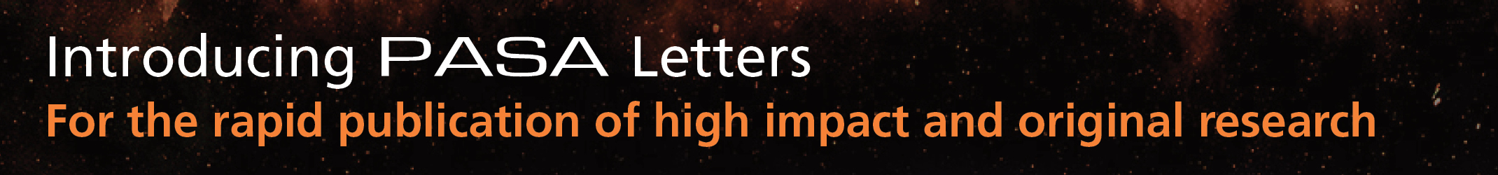 PASA Letters