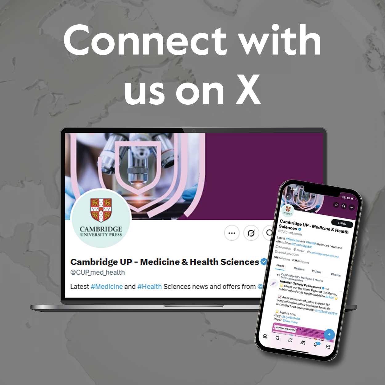 Connect with us on X