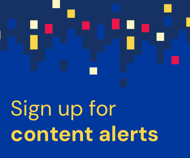 Sign up for content alerts