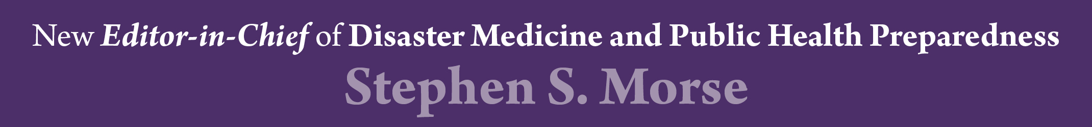 DMP New EiC announcement