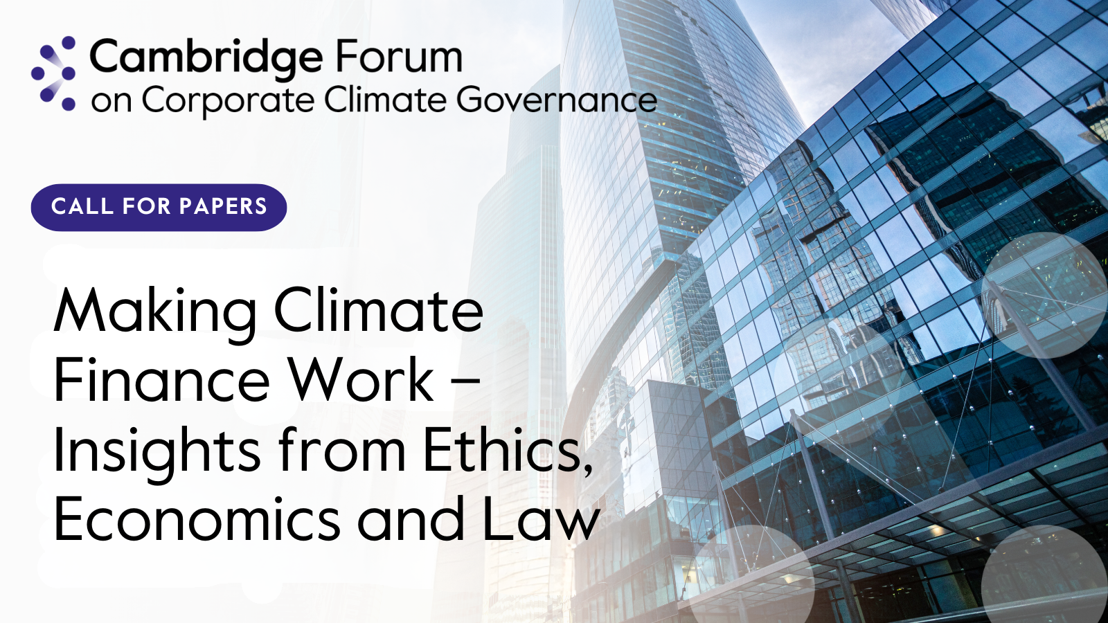 Making Climate Finance Work – Insights from Ethics, Economics and Law